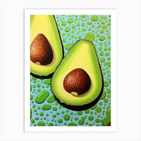 Avocado Pop Art Inspired 1 Art Print