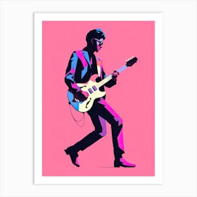 Pink Rock Star Art Print