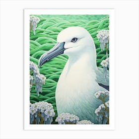 Ohara Koson Inspired Bird Painting Albatross 4 Art Print