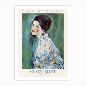 Portrat Einer Dame, Gustav Klimt Poster Art Print
