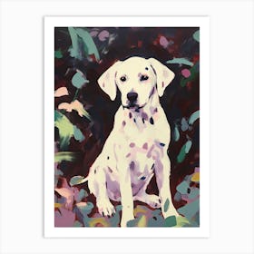 A Dalmatian Dog Painting, Impressionist 2 Art Print
