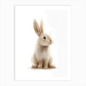 Polish Rabbit Kids Illustration 4 Art Print