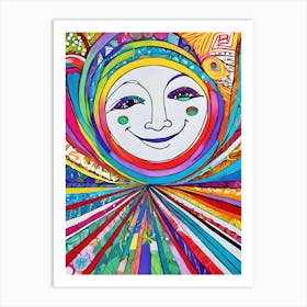 Face Of The Sun-Reimagined Art Print