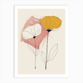 Colombo Flower Market Boho Minimalist Style 1 Art Print