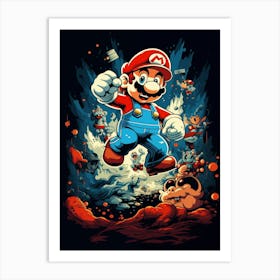 Mario Bros 57 Art Print