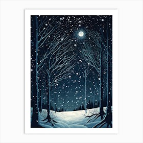 Winter Forest Art Print