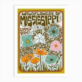 Mississippi Wildflowers Art Print