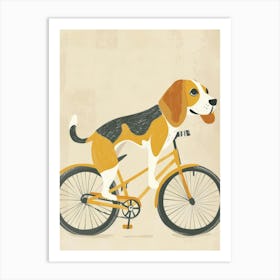 Beagle On A Bike 2 Art Print