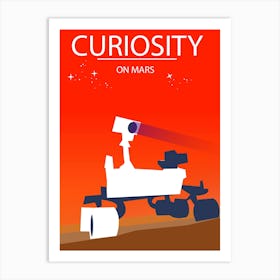 Curiosity On Mars Art Print