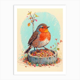 Robin 4 Art Print