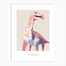 Nursery Dinosaur Art Allosaurus 7 Poster Art Print