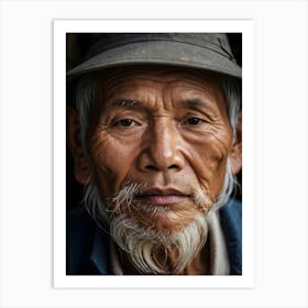 Portrait Of An Old Man Art Print