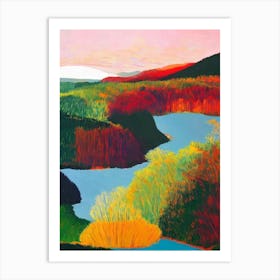 Canaima National Park Venezuela Abstract Colourful Art Print