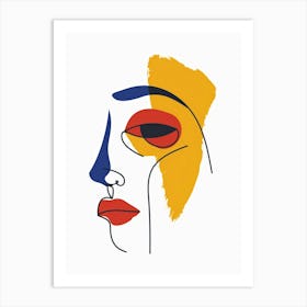 Face Of A Woman 45 Art Print