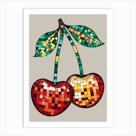 Cherry Mosaic 1 Art Print