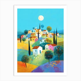 Tuscan Village Art Print