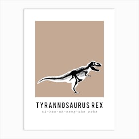 T Rex, Dinosaur Boys Room Decor Art Print