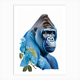 Cheeky Gorilla Gorillas Decoupage 1 Art Print