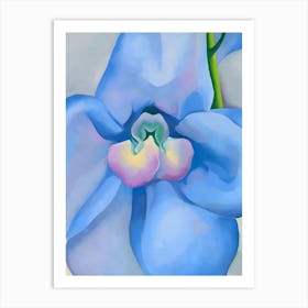 Georgia O'Keeffe - The Blue Flower Art Print