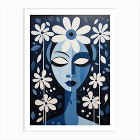 Blue Flower 1 Art Print