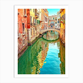 Canal In Venice Italy Art Print