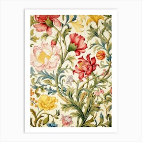 Floral Wallpaper 68 Art Print