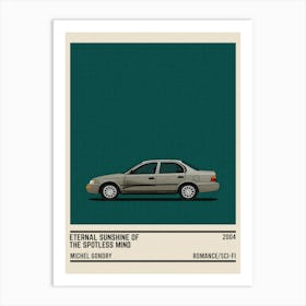 Eternal Sunshine Of The Spotless Mind Movie Car Art Print