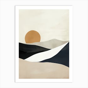 The Drift Of Time Minimalist Style Art Print