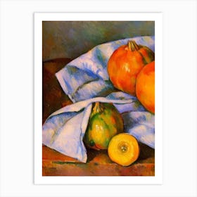 Hubbard Squash Cezanne Style vegetable Art Print