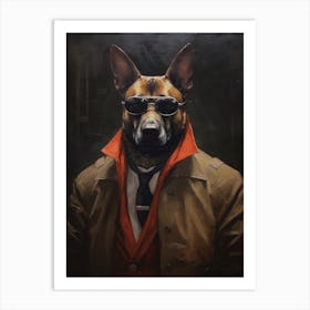 Gangster Dog Belgian Malinois 2 Art Print