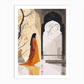 Arabian Woman In A Robe Art Print