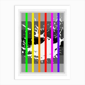 Rainbow Stripes 2 Art Print