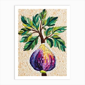 Fig Mosaic Art Art Print