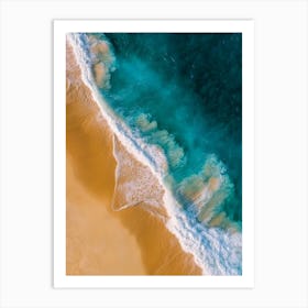 Aerial View Of A Beach 89 Art Print