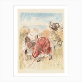 Children Playing Ball, Pierre Auguste Renoir 1 Art Print