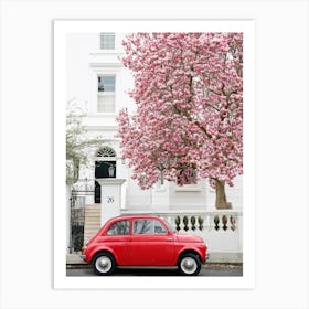 Fiat 500 Magnolia Art Print