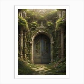 Doorway In The Forest Art Print