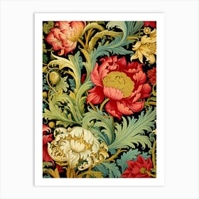 Floral Wallpaper 173 Art Print