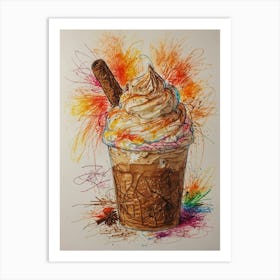 Ice Cream Sundae 5 Art Print