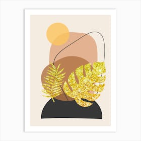 Golden Leaves Art Print