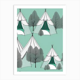 Teepees Art Print