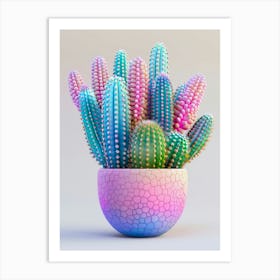 Cactus In A Pot 2 Art Print