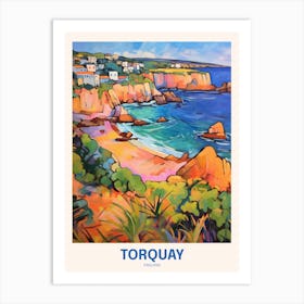 Torquay England 3 Uk Travel Poster Art Print