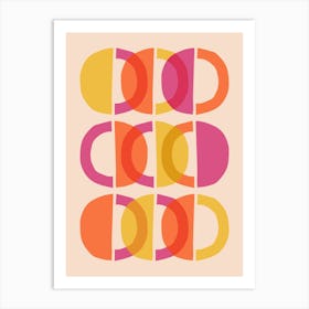 Mid Century Modern Geometric Abstraction Art Print