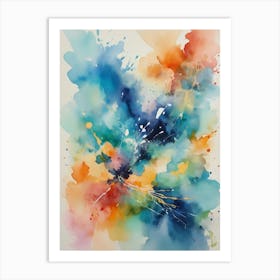 Abstract Watercolor Painting 8 Art Print