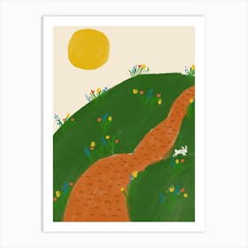 Springtime Hill Art Print