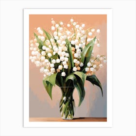 Lily Of The Valley Flower Still Life Painting 4 Dreamy Art Print