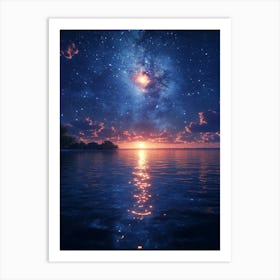 Starry Night Sky 19 Art Print