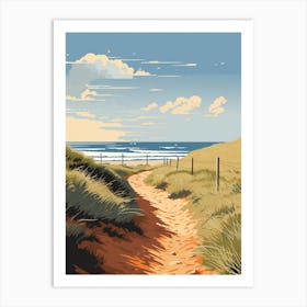 The Norfolk Coast Path England 1 Hiking Trail Landscape Art Print