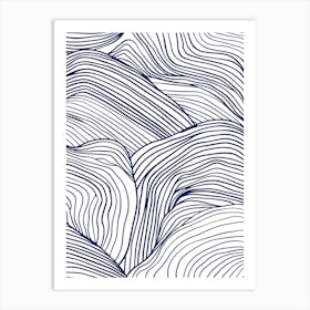 Blue Wave B Art Print